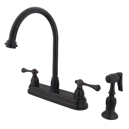 Vintage Centerset Kitchen Faucet, Oil Rubbed Bronze